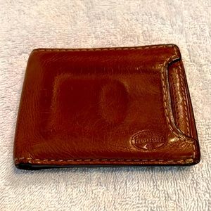 Fossil Leather Wallet Tan